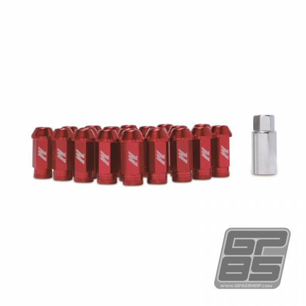 MISHIMOTO PORCAS EM ALUMUNIO  1/2″ X 20 – VERMELHO