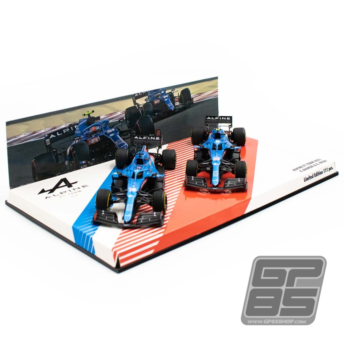 Alpine F1 Team 2021 A521 Alonso / Ocon double set Limited Edition 1/43